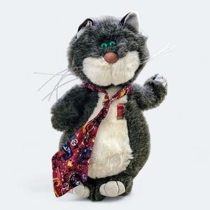 Vintage Hallmark Lester The Whiz Personality Cat 1986 Plush Toy Stuffed Animal